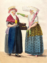 Load image into Gallery viewer, [COSTUME BOOK] E. MAASKAMP (author). Afbeeldingen van de Kleeding, Zeden en Gewoonten in Holland, met den aanvang der negentiende eeu: Tableaux Des Habillements, des Moeurs et des Costumes en Hollande au Commencement du Dix-Neuvième Siècle.
