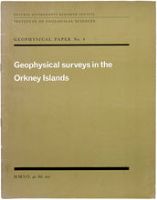 Load image into Gallery viewer, MCQUILLIN, R. Geophysical surveys in the Orkney Islands.