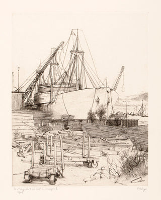 THEYS, Freddy. The "Przyjazn Narodow," in Drydock, Antwerp.