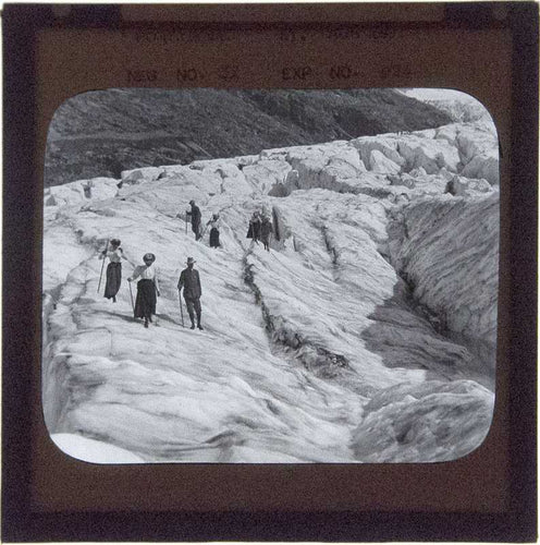 ALPINE SLIDES. A Collection of 72 Black and White Alpine Slides.