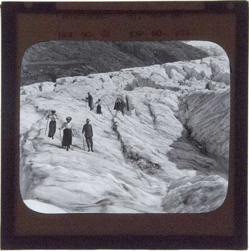 ALPINE SLIDES. A Collection of 72 Black and White Alpine Slides.