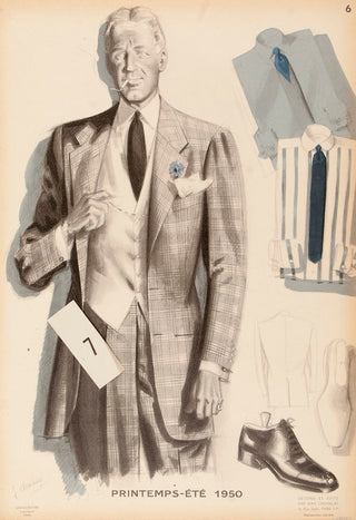 CHOISELAT, Jean. La Mode Masculine, printemps - été 1950.