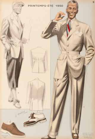 CHOISELAT, Jean. La Mode Masculine, printemps - été 1950.