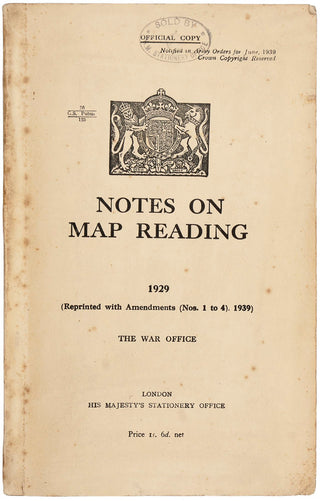 Notes on Map Reading 1929 (Reprinted with Amendments (Nos. 1 to …