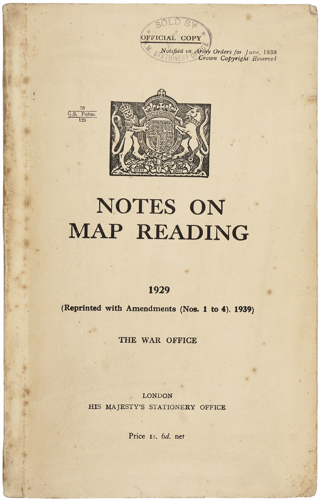 Notes on Map Reading 1929 (Reprinted with Amendments (Nos. 1 to …