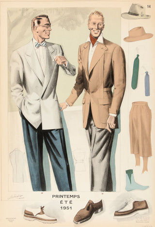 CHOISELAT, Jean. La Mode Masculine, printemps - été 1951.