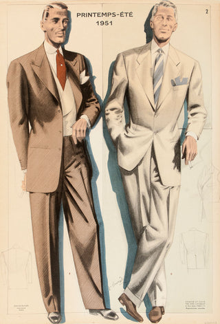 CHOISELAT, Jean. La Mode Masculine, printemps - été 1951.