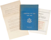 Load image into Gallery viewer, FINLETTER, Thomas Knight. Survival in the Air Age. A Report by the Pesident's Commission Air Policy Commission.