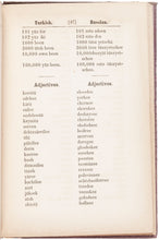 Load image into Gallery viewer, English, French, Turkish, and Russian Vocabulary for the Use of the …