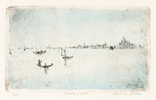Load image into Gallery viewer, BLAKER, Michael. Gondola &amp; Boats in the Lagoon.
