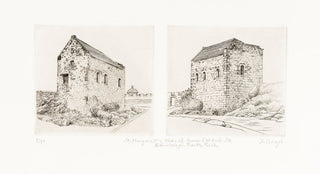THEYS, Freddy. St Margaret's Chapel from SW and SE, Edinburgh Castle Rock.