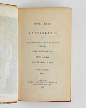 Load image into Gallery viewer, WARD, Harriet. Five Years in Kaffirland; with Sketches of the Late War in that Country, to the Conclusion of Peace. Written on the Spot.
