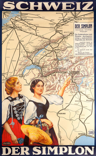 ANON. Schweiz - Der Simplon.