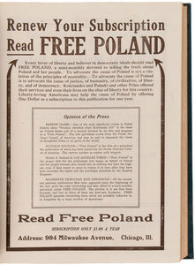 Free Poland. A semi-Monthly. The Truth About Poland and Her …