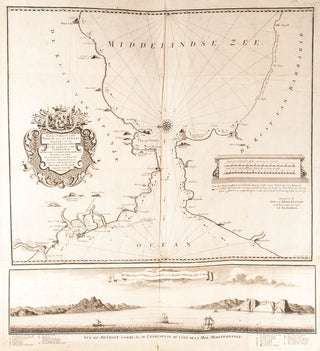 DE LETH, Hend. Nieuwe Paskaart vant Naanw Van de Straat… [Map of Gibraltar].