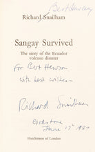 Load image into Gallery viewer, SNAILHAM, Richard Sangay Survived. The Story of the Ecuador Volcano Disaster.