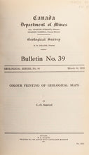 Load image into Gallery viewer, SENÉCAL, C.-O. Colour Printing of Geological Maps.