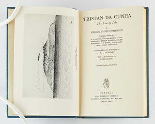 CHRISTOPHERSEN, Erling. Tristan da Cunha. The Lonely Isle … with contributions by P.A. Munch, Yngvar Hagen, S. Dick Henriksen, Reidar Sognnaes, Erling Sivertsen, J.C. Dunne, Egil Baardseth, Allan Crawford. Translated from the Norwegian by R.L. Benham. Wi…