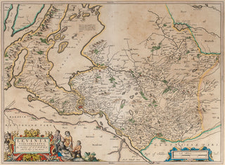 BLAEU, Johannes (1596-1673). The Province of Lennox, called the shire of Dun-Britton.