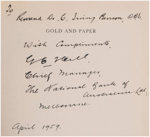 Gold and Paper. A History of the National Bank of Australasia …