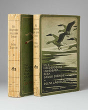 Load image into Gallery viewer, LAGERLÖF, Selma (author). Nils Holgerssons Underbara Resa Genom Sverige. Forsta Bandet [and] Andra Bandet. [The Wonderful Adventures of Nils. First and Second Series].