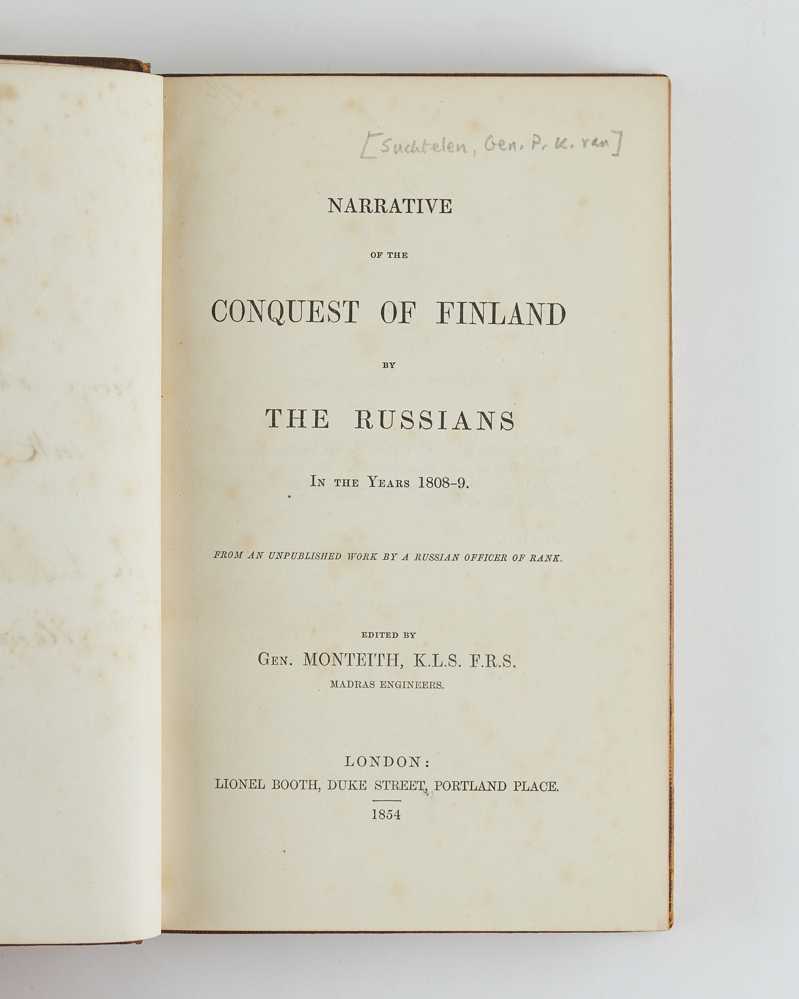 Narrative of the Conquest of Finland by the Russians, in the …