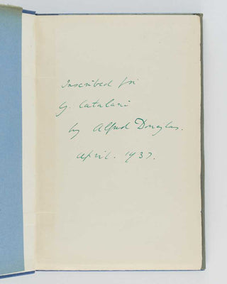 DOUGLAS, Alfred, Lord. Lyrics.