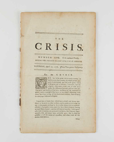 The Crisis … During the present bloody Civil War in America