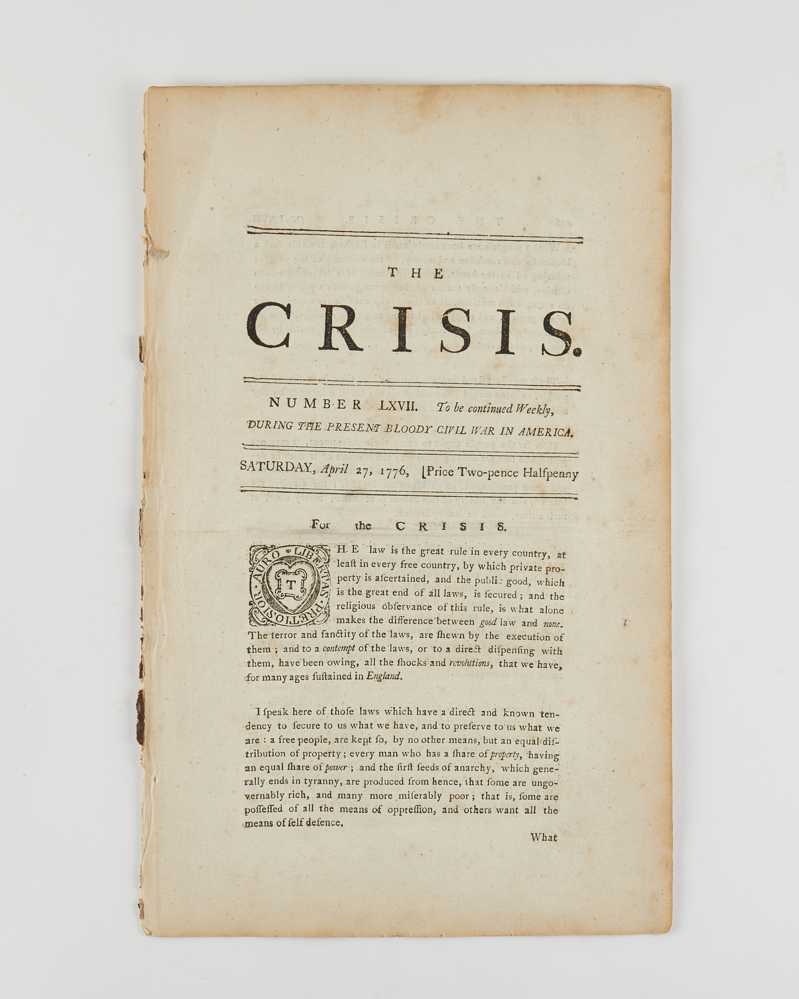 The Crisis … During the present bloody Civil War in America