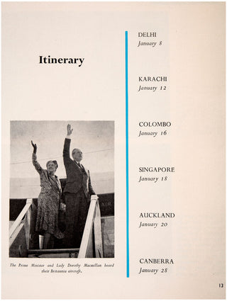 The Commonwealth Tour of the Prime Minister the Right Hon. Harold …