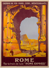 Load image into Gallery viewer, BRODERS, Roger (1883-1953). Rome, Par le Train de luxe "Rome Express."