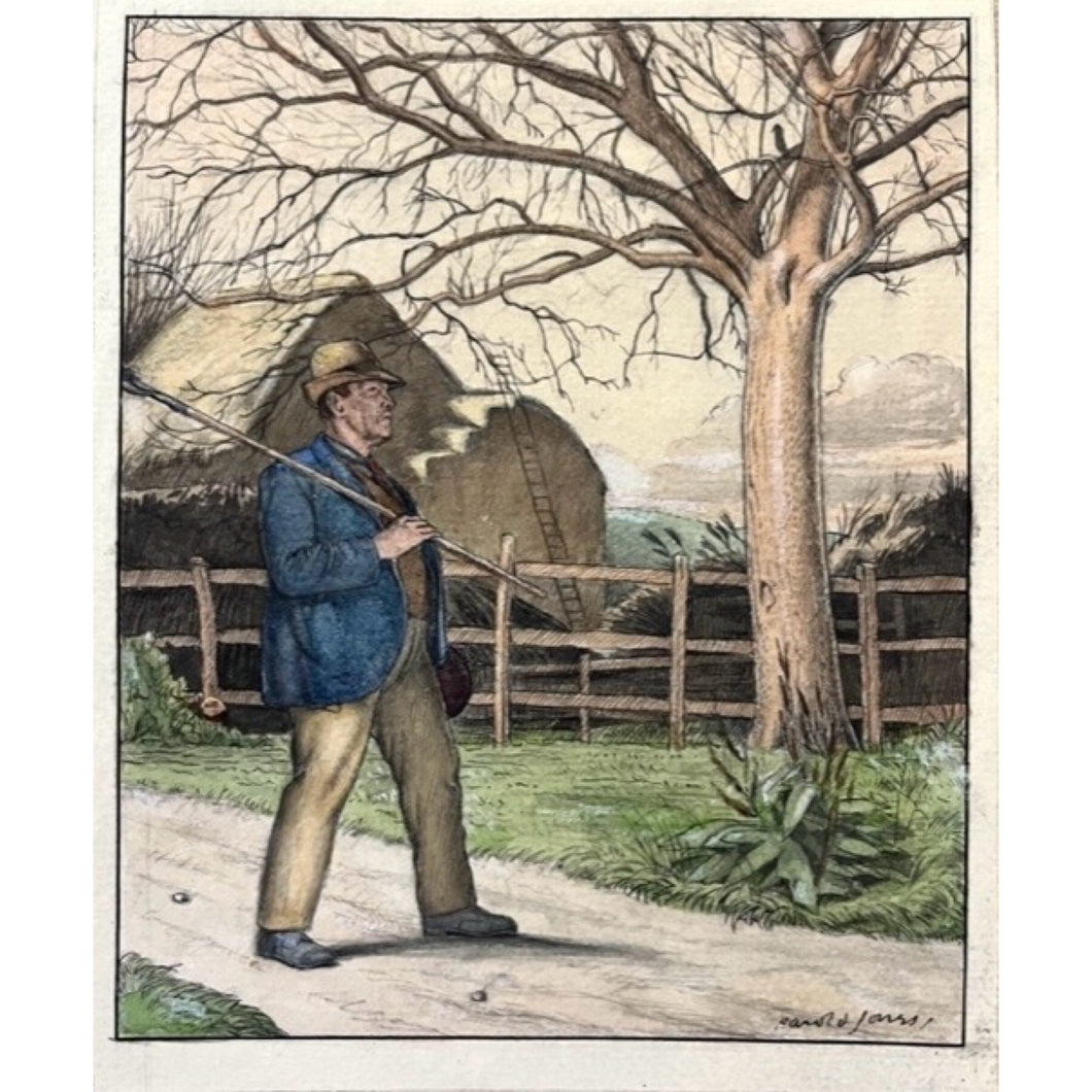 JONES, Harold (artist). The Farmer [original watercolour signed].