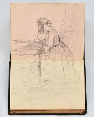 D'OLIER, Elizabeth Maria (later Sitwell). Sketch book with 19 pencil drawings of Irish landscapes and scenery. [[bmid:2117161a]]