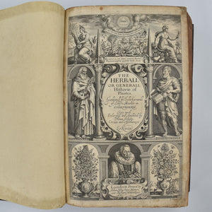 GERARDE, John. The Herball or Generall Historie of Plantes … Very much Enlarged and Amended by Thomas Johnson Citizen and Apothecarye of London.