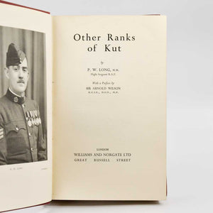 Other Ranks of Kut … With a Preface by Sir Arnold Wilson