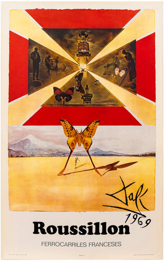DALI, Salvador (1904-1989). Roussillon, Chemins de Fer Francais.