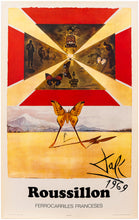 Load image into Gallery viewer, DALI, Salvador (1904-1989). Roussillon, Chemins de Fer Francais.