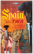 Load image into Gallery viewer, KLEIN, David (1918-2005). Spain, fly TWA.