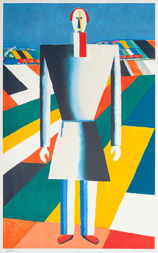MALEVICH, Kazimir (1878-1935). Peasant in the Fields.