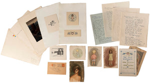 Original watercolours, mock-ups, and letters, regarding the production of The …