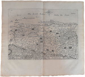 Copper-engraved map after William Hole's version of 1614, from an …