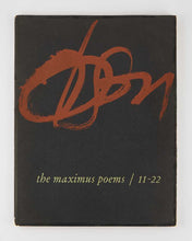 Load image into Gallery viewer, OLSON, Charles. The Maximus Poems 1-10 [and] 11-22.