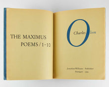 Load image into Gallery viewer, OLSON, Charles. The Maximus Poems 1-10 [and] 11-22.