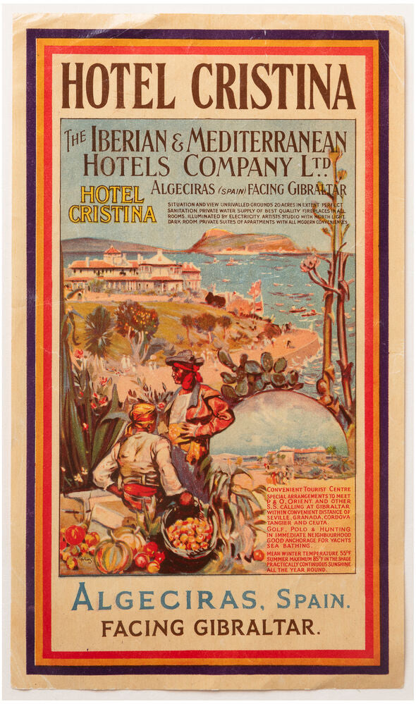 Hotel Cristina, Algeciras Spain, facing Gibraltar