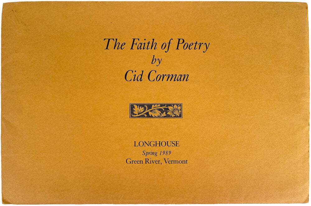 The Faith of Poetry