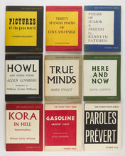 Load image into Gallery viewer, [GINSBERG, Allen, Lawrence FERLINGHETTI, Kenneth PATCHEN, et al. ] The Pocket Poets Series. A run of the first 25 volumes.