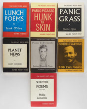 Load image into Gallery viewer, [GINSBERG, Allen, Lawrence FERLINGHETTI, Kenneth PATCHEN, et al. ] The Pocket Poets Series. A run of the first 25 volumes.