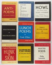 Load image into Gallery viewer, [GINSBERG, Allen, Lawrence FERLINGHETTI, Kenneth PATCHEN, et al. ] The Pocket Poets Series. A run of the first 25 volumes.