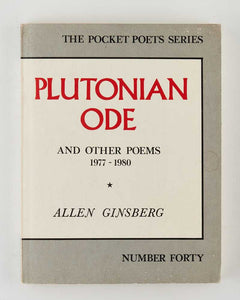Plutonian Ode and Other Poems 1977-1980