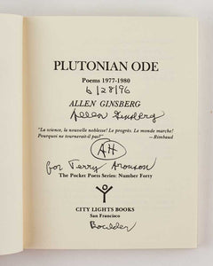 Plutonian Ode and Other Poems 1977-1980